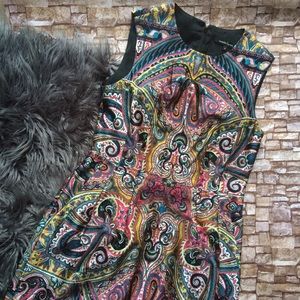 Nanette Lepore multicolor sleeveless midi dress